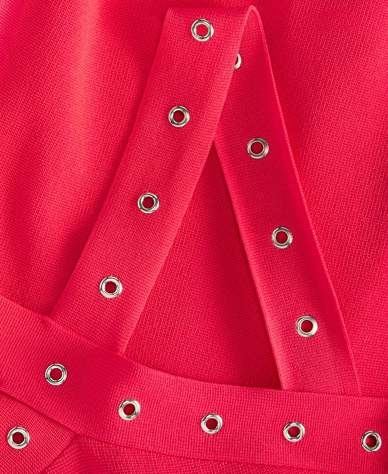 I.n.c. International Concepts Women's Grommet & Fringe Sweater Skirt