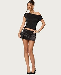 Edikted Women's Holly Glitter Off Shoulder Top