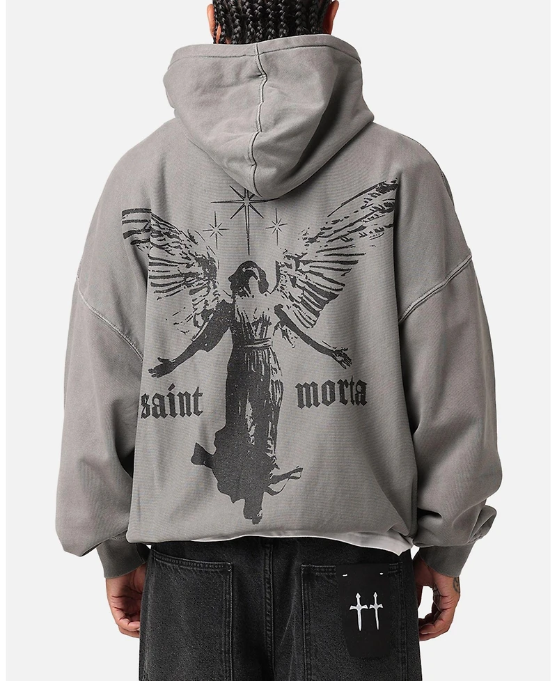Saint Morta Men's Ethereal Hoodie Washed Charcoal