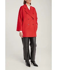 1982 Women's Cashmere Double Breasted Short Coat