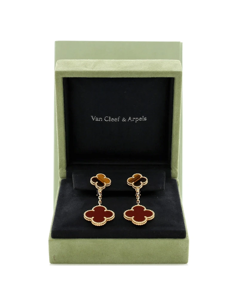 Pre-Owned Van Cleef & Arpels Magic Alhambra 2 Motifs Drop Earrings