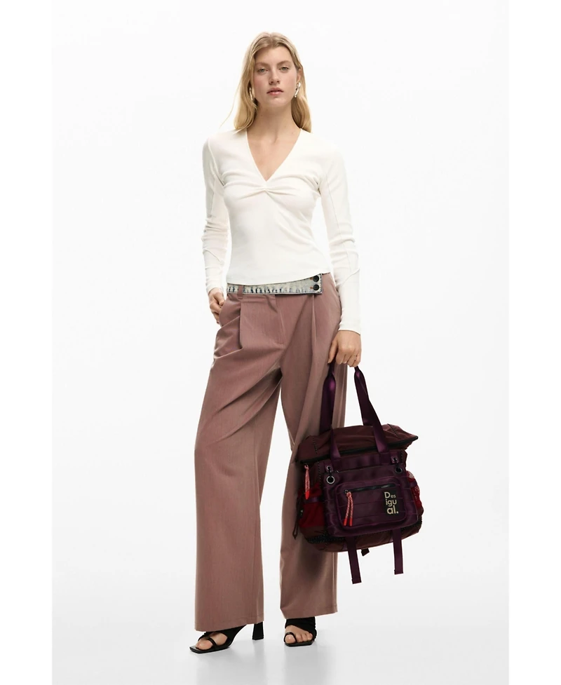 Desigual Women's Rib knot t-shirt