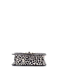 Pre-Owned Salvatore Ferragamo Medium Gancini Turnlock Flap Bag Printed Leather