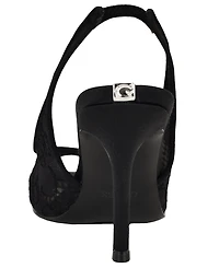 Guess Women's Kisco Peep Toe Slingback Stiletto Pumps