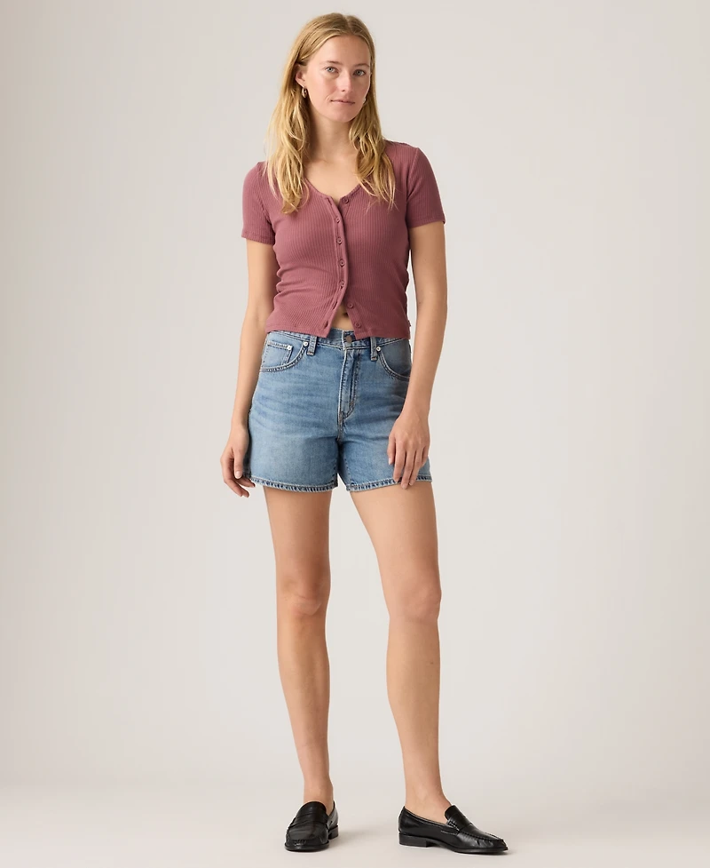 Levi's Women's Cotton Cinch-Waist Denim Shorts