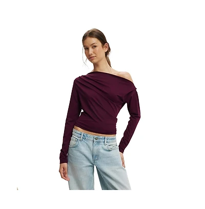 Cotton On Women's Georgie Off Shoulder Long Sleeve