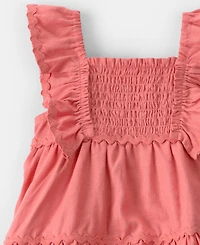 Carter's Baby Girls' Ruffle Sleeveless Bodysuit Dress