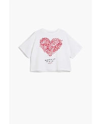 Desigual Girls Girls's Short-sleeve heart T-shirt