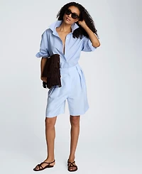 Kenneth Cole Women's High-Rise Pleated Shorts