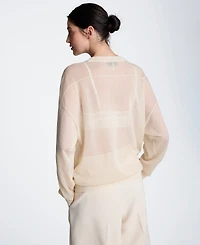 Kenneth Cole Women's Oversized Crewneck Sweatshirt