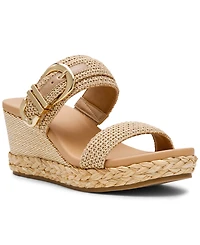 Dv Dolce Vita Women's Elena Double Buckle Platform Wedge Sandals