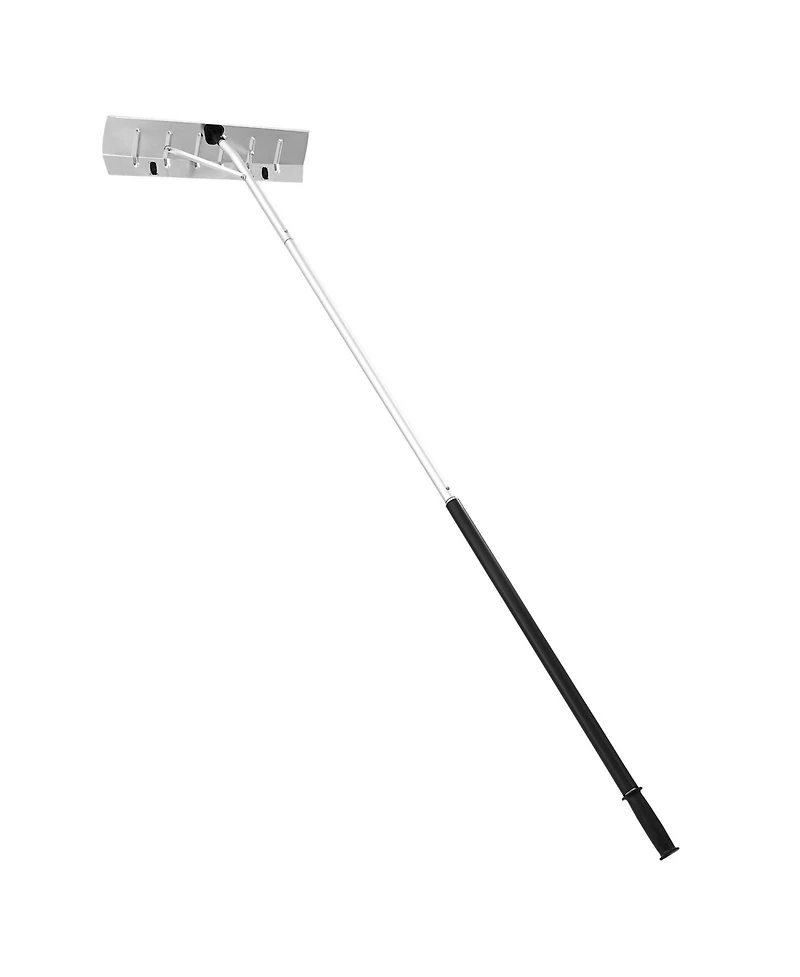 Mecale Snow Roof Rake, 26" Aluminum Blade, 7.5-20 ft Adjustable, Wheels, Non-Slip Handle, Roof Snow Scraper