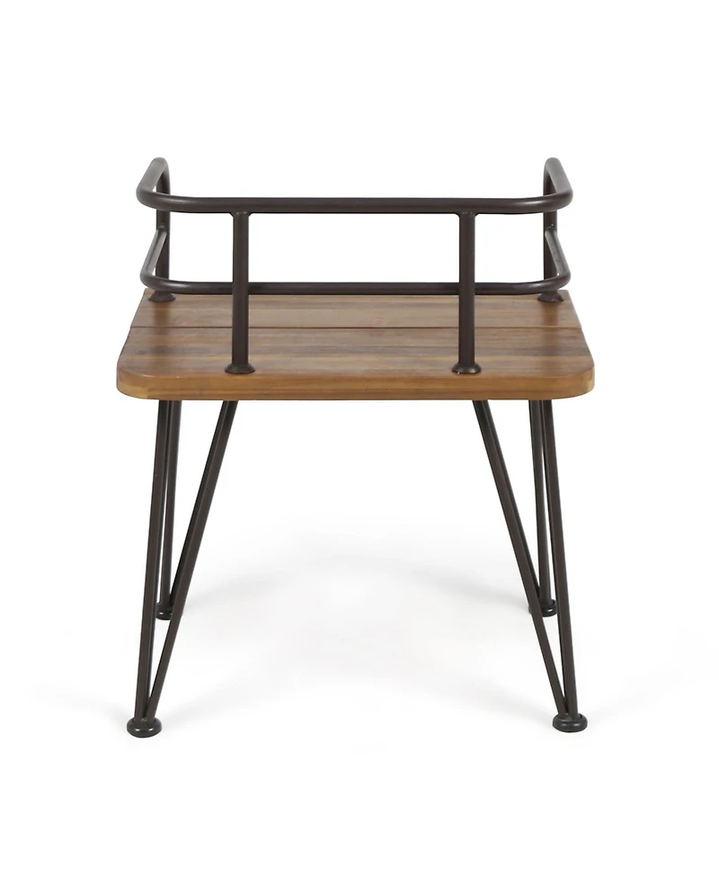 Streamdale Furniture Rustic Acacia Wood Patio Chair Set (Set of 2)