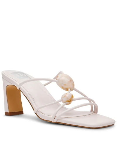 Dv Dolce Vita Women's Leesha Strappy Stone High Heel Dress Sandals