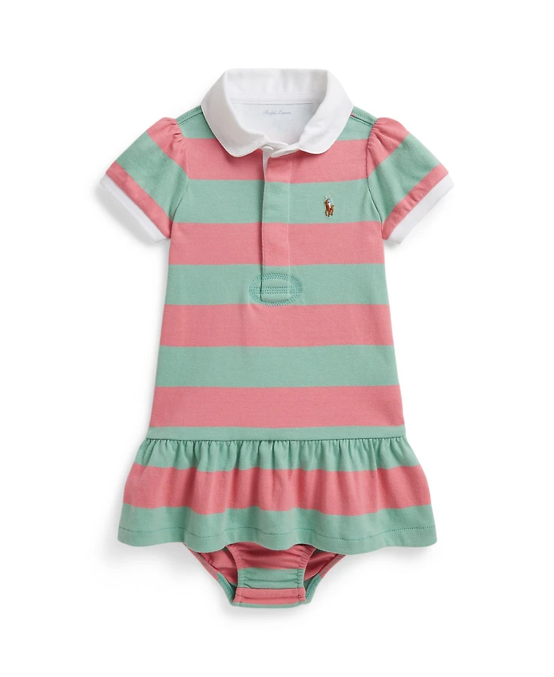 Polo Ralph Lauren Baby Girls' Striped Rugby Dress and Bloomer