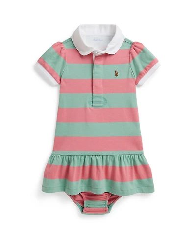 Polo Ralph Lauren Baby Girls' Striped Rugby Dress and Bloomer