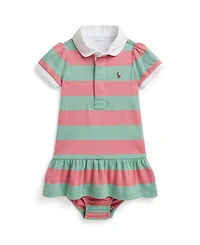 Polo Ralph Lauren Baby Girls' Striped Rugby Dress and Bloomer