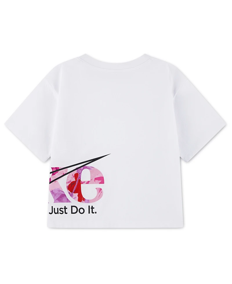 Nike Girls' 4-6X Move With Nature Boxy Crewneck T-Shirt