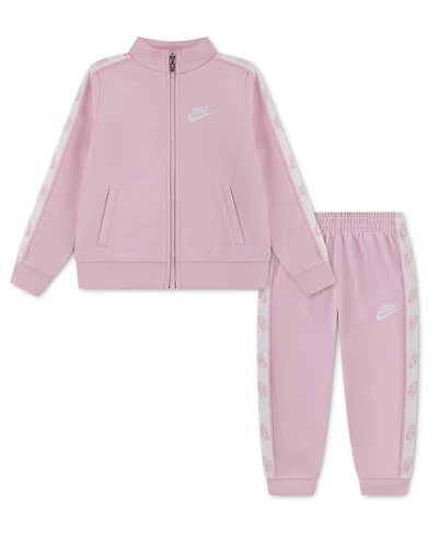 Nike Toddler Girls Logo-Taping Jacket & Pants, 2 Piece Set