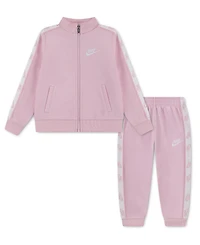 Nike Toddler Girls Logo-Taping Jacket & Pants, 2 Piece Set