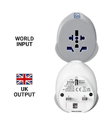 Go Travel World Uk Usb-c 25W Travel Adaptor