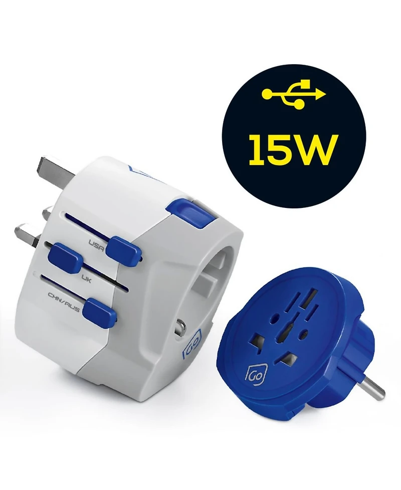 Go Travel Worldwide Usb-a and Usb-c Travel Adaptor