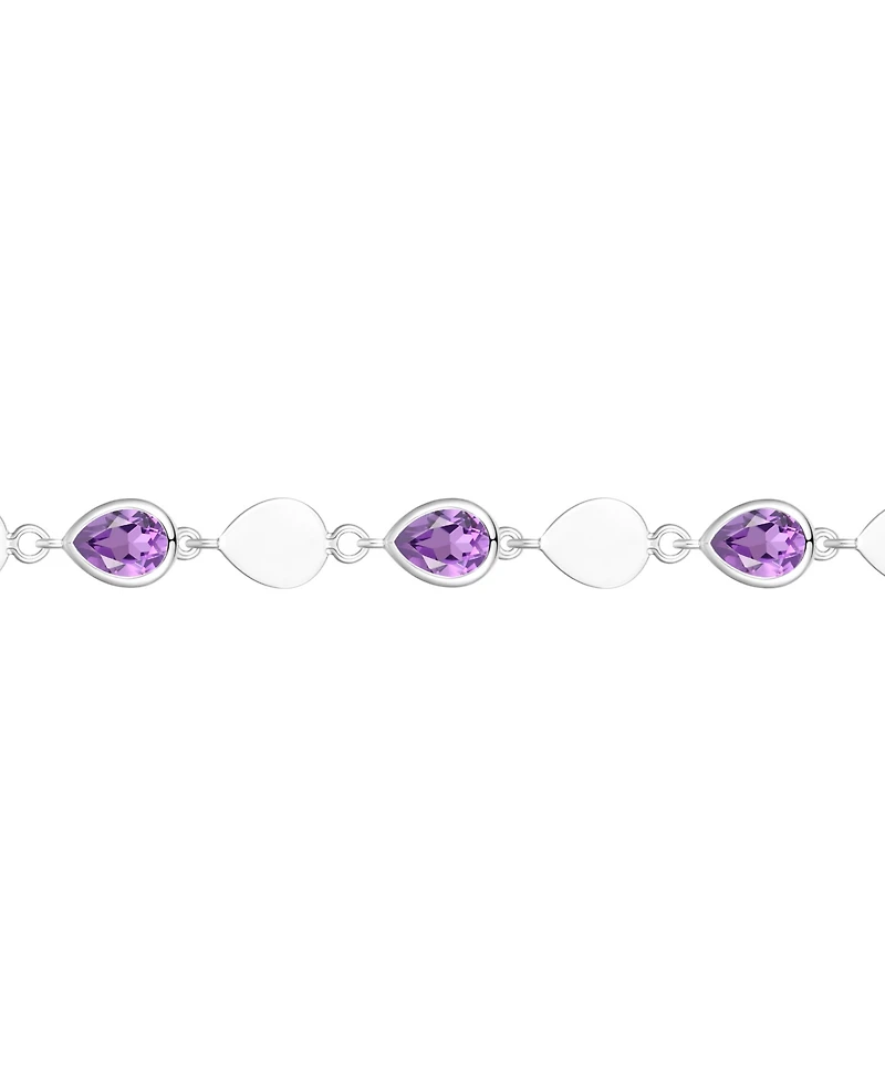 Macy's Blue Topaz (2-1/5 ct. t.w.) Luna Bracelet Sterling Silver (Also Available Multi-Stones)