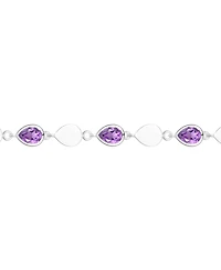 Macy's Blue Topaz (2-1/5 ct. t.w.) Luna Bracelet Sterling Silver (Also Available Multi-Stones)