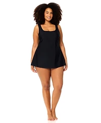 Raisins Curve Plus Trendy Underwire Swim Dress
