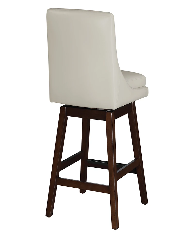 Osp Home Furnishings 27" Wood Allingham Swivel Counter Stool
