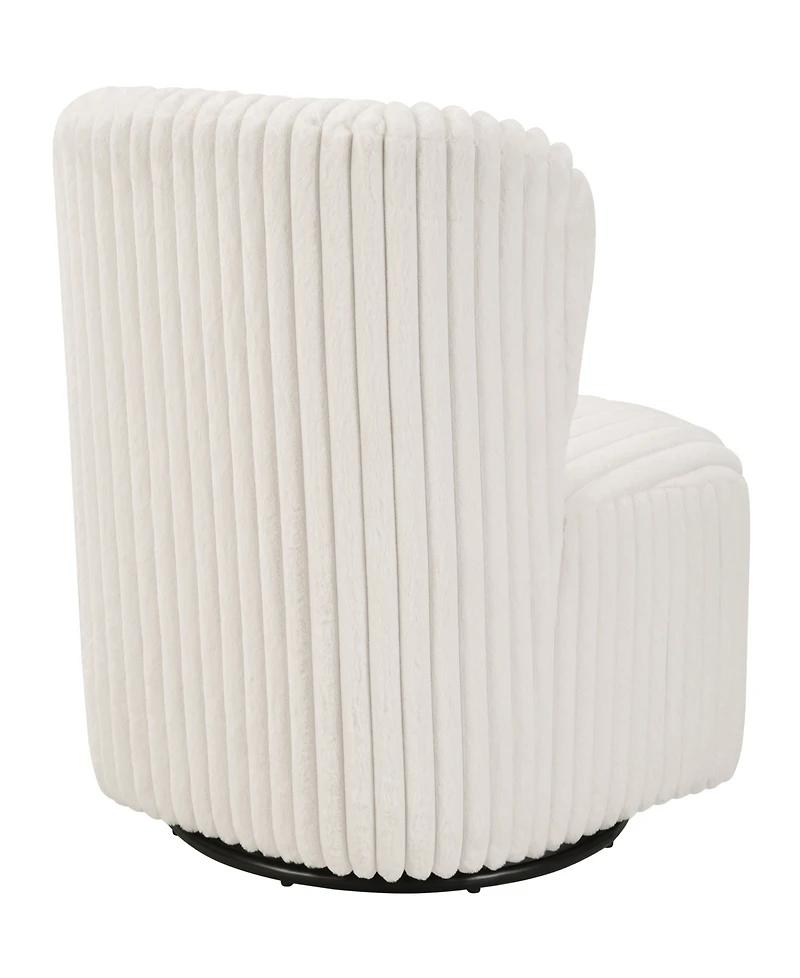 Osp Home Furnishings 27" Wood Lucia Swivel Chair