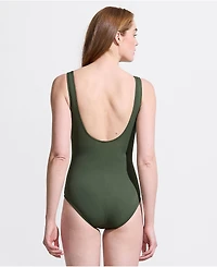 Lands' End Women's Ddd-Cup SlenderSuit Wrap One Piece Swimsuit
