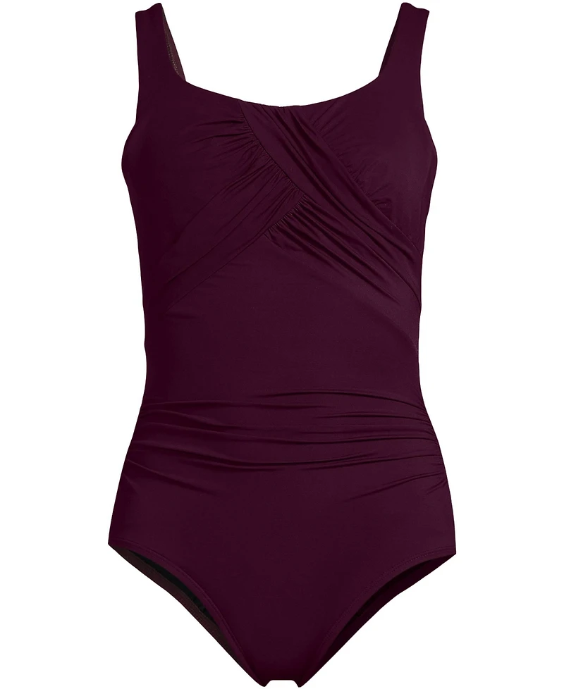 Lands' End Women's Ddd-Cup SlenderSuit Carmela One Piece Swimsuit