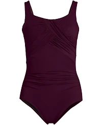 Lands' End Women's Ddd-Cup SlenderSuit Carmela One Piece Swimsuit