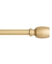 Town Country Everyday Modern Smooth Edge Cylinder Single Curtain Rod