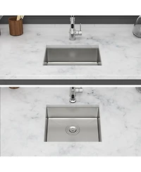 flynama 18x16x5.5inch Ada Compliant Kitchen Sink Undermount Stainless Steel Single Bowl 16 Gauge