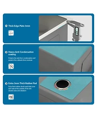 flynama 30inch Undermount Double Bowl Kitchen Sink 16G T304 Stainless Steel 50 and 50 Split 30x19x10inch 10inch Deep Sink with Full Accessories