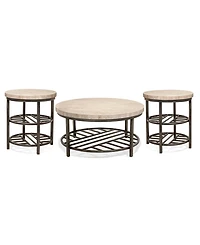 Furniture Capri 3-Pc. Round Table Set