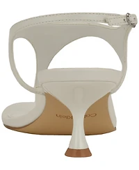 Calvin Klein Women's Portia T-Strap Flared Heel Dress Sandals
