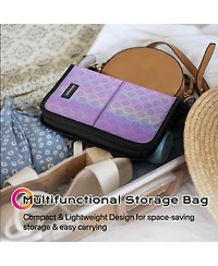 Byootique Makeup Brush Holder Bag Foldable Cosmetic Case ForgetMeNot