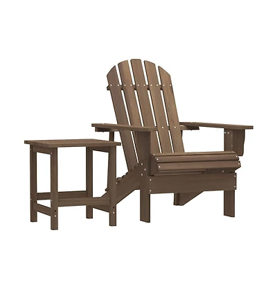 vidaXL Garden Chair Brown Solid Fir Wood 27.4 x 34.1 x 35.2 in Ergonomic