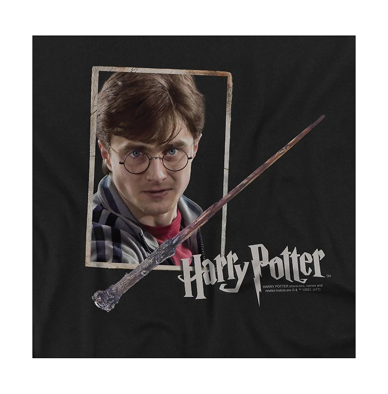 Harry Potter Big & Tall Harry's Wand Portrait T Shirt