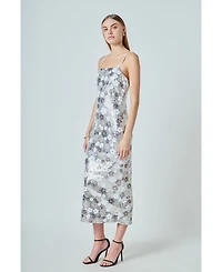 endless rose Women's Sequin Midi Dress