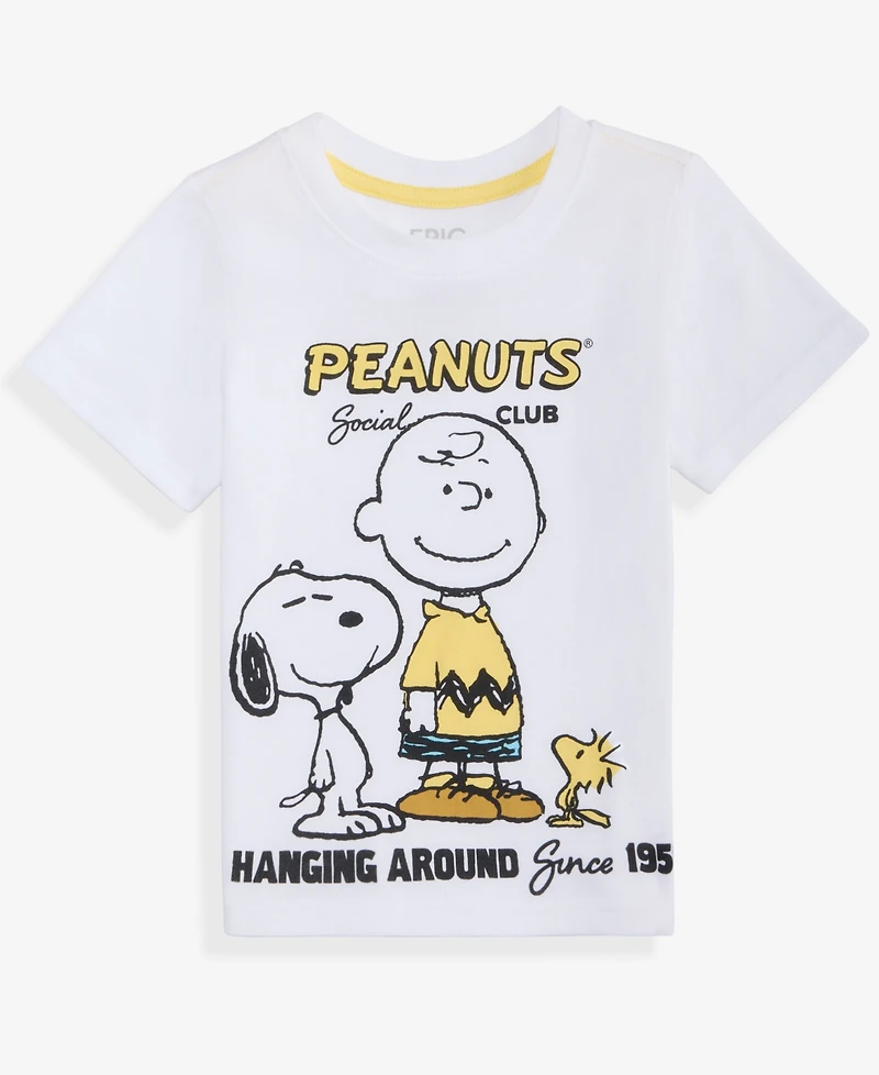 Epic Threads Boys' Toddler 12M-5T Peanuts Social Club T-Shirt, Macy's Exclusive