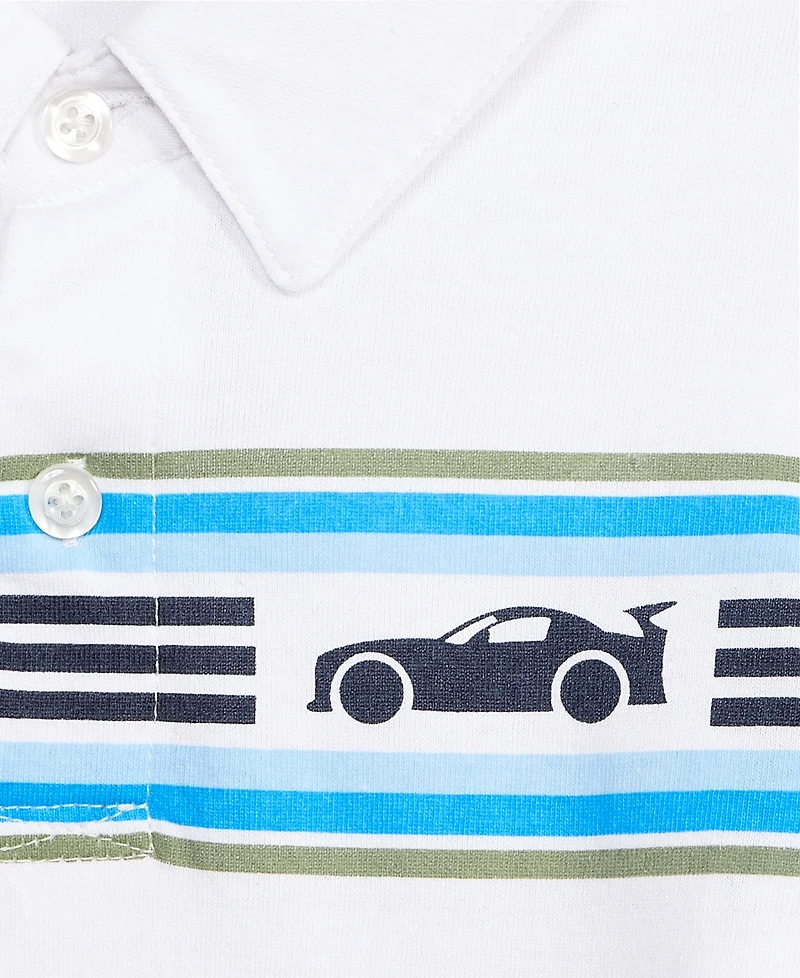 Epic Threads Toddler Boys' 12M-5T Stripe Polo Shirt & Shorts, 2-Piece Set, Macy's Exclusive