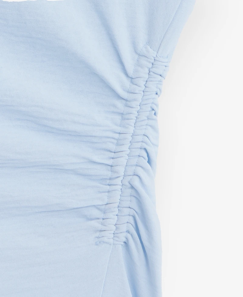 I.n.c. International Concepts Women's Short Sleeve Asymmetric Blouse, Macy's Exclusive