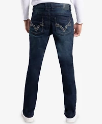 Cultura Men's Saddle Stitch Modern Fit Jeans