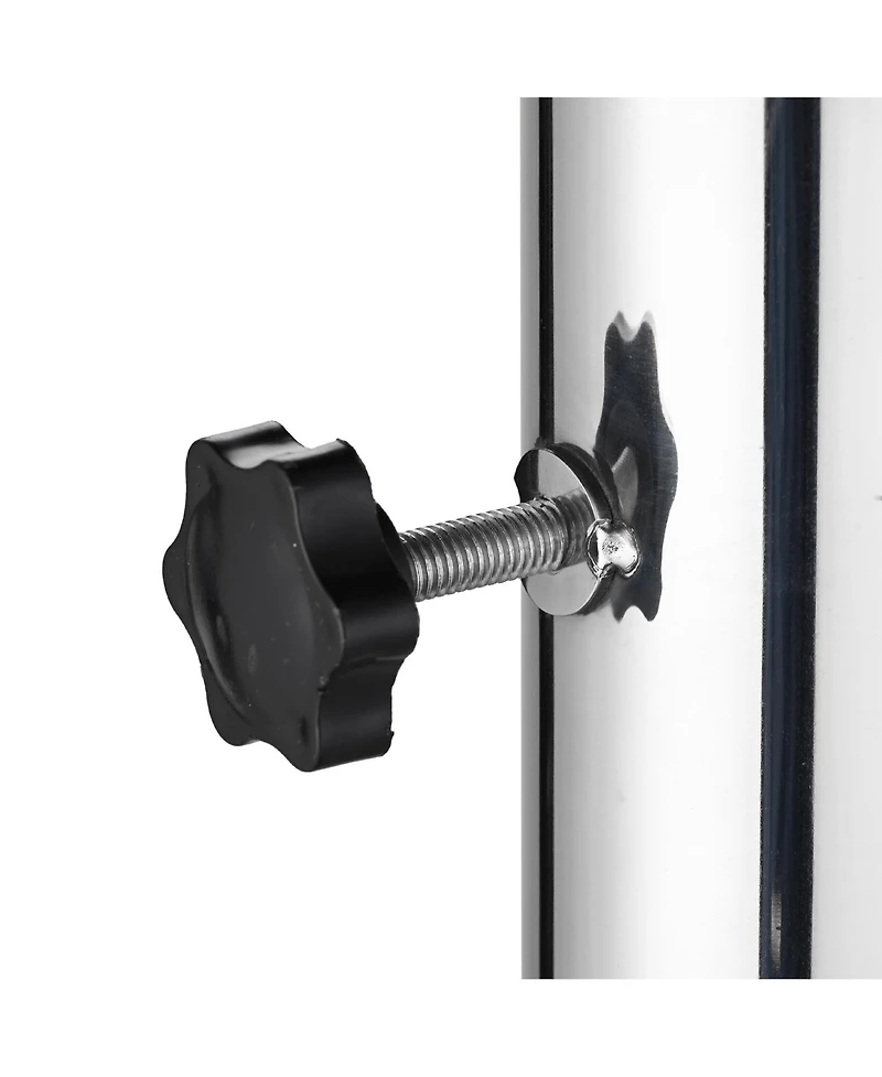 LAGarden Patio Umbrella Stand Stainless Steel Deck Mount Parasol Base for Granite Outdoor Railing Balcony Courtyard Poolside