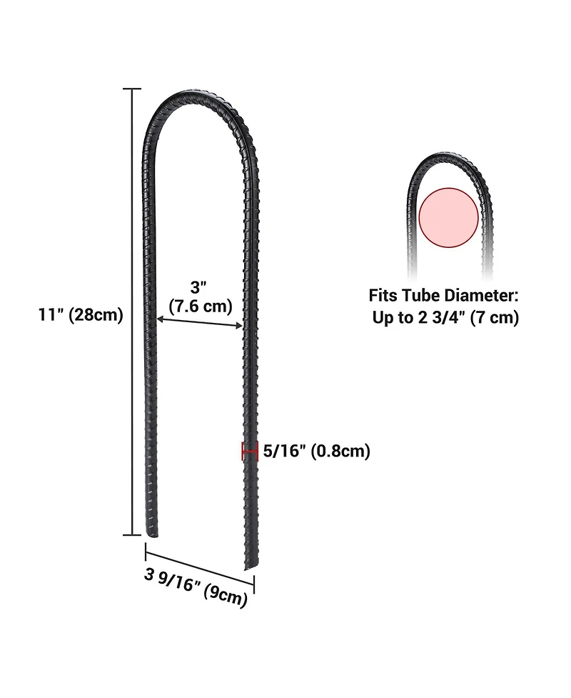 Yescom 32 Pack Trampoline Stakes Ground Anchors 11" U Shaped Heavy Duty for Outdoor Camping Tent