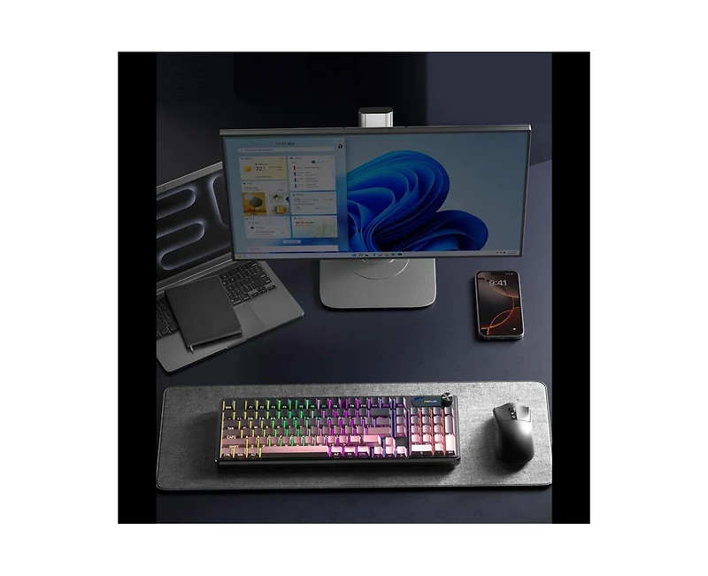 Risokeys Mechanical Feel Waterproof Keyboard, Gaming & Office Wired Keyboard with Side-printed Pbt Keycaps